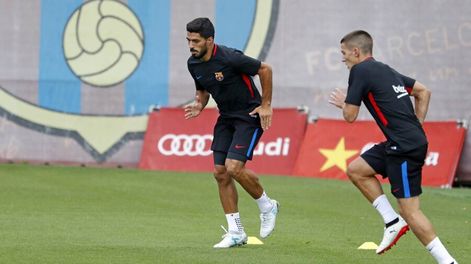 imagen de Valverde y la primera bronca con Luis Suárez