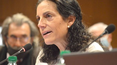 Arbeleche polememizó en su visita al Paralamento esta semana. Foto: MEF