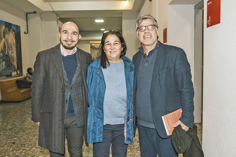 Leonardo Silvera, Gabriela Torres y Valentín Trujillo.