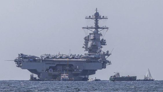 El portaviones estadounidense USS Gerald R. Ford.