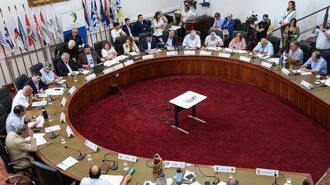 Sesión del Congreso de Intendentes.