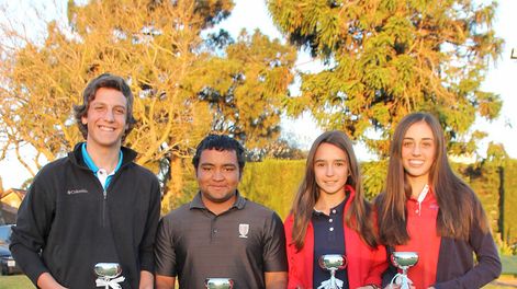 imagen de Sofía García Austt-Jimena Marques y Juan Álvarez-Philip Schmid se coronaron el pasado fin de semana campeones nacionales por parejas