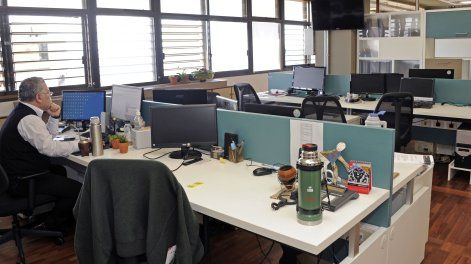 Oficina pública en Uruguay.