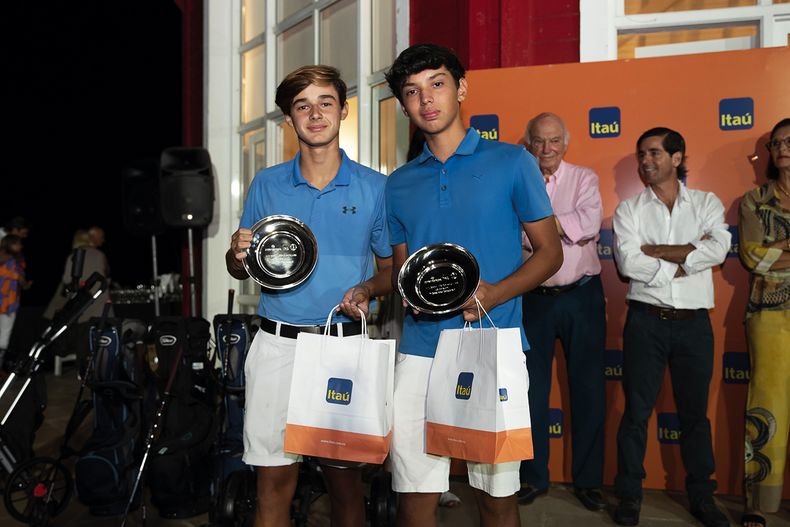 Ganadores de 36 hoyos caballeros desde 12,3 hasta 20,9 índex Bruno Grosman y Mateo Cernadas