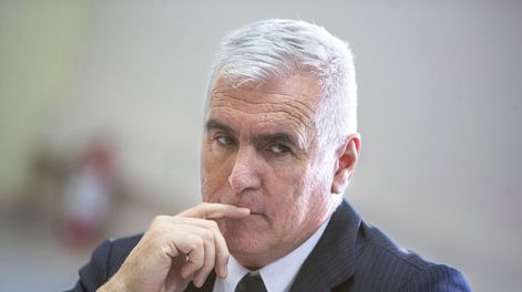 Búsqueda | Jorge Gómez Arbiza durante la presentación de la Estrategia de seguridad integral y preventiva en el Ministerio del Interior, en 2023. Foto: Mauricio Zina