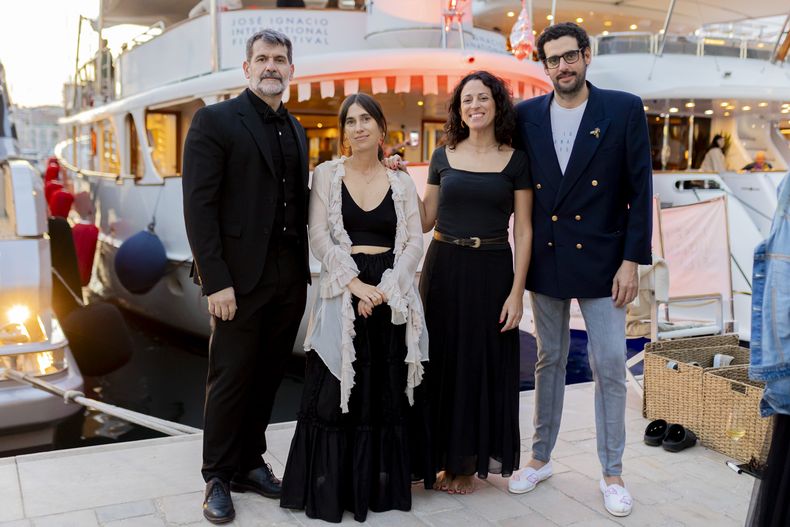 Pablo Mazzola, director de Working JIIFF y programador; Fiona Pittaluga, directora de JIIFF y programadora; Mariana Rubio Pittaluga; directora de comunicación y programadora; y Martín Cuinat, productor general. 