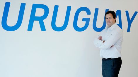 Diego Labat, en la sede de la candidatura de Álvaro Delgado