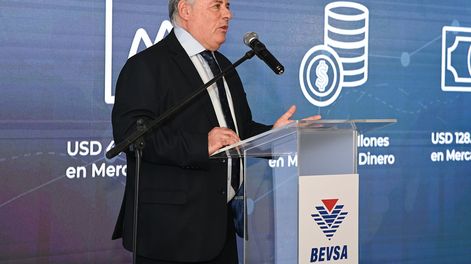 Eduardo Barbieri, gerente general saliente de la Bevsa.