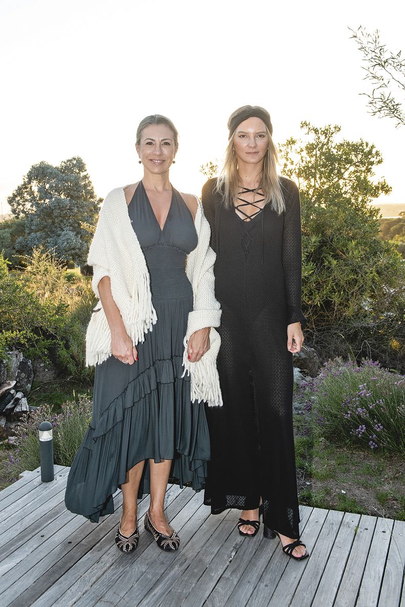 Gerente general del Hotel Fasano Virginia Scherer y la creadora de Cranberry Chic Josefina Pooley