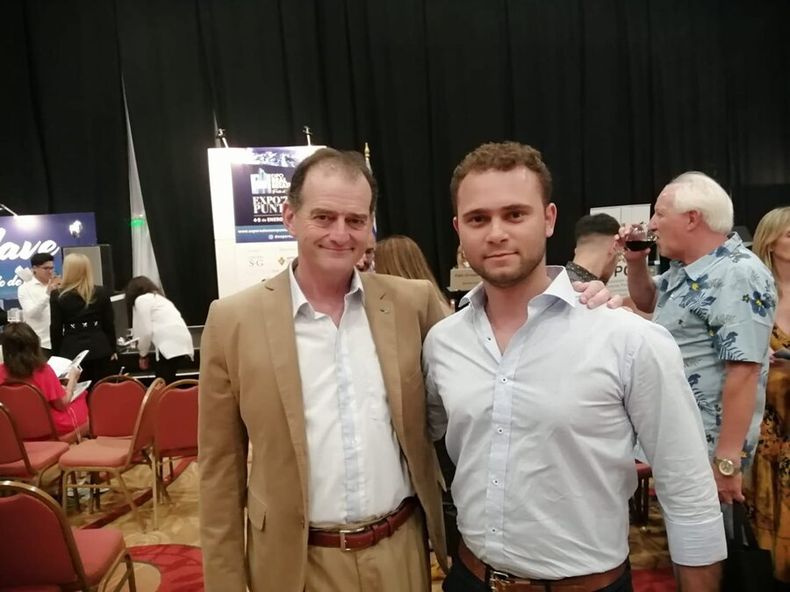 Rodrigo Albernaz junto a Guido Manini Ríos