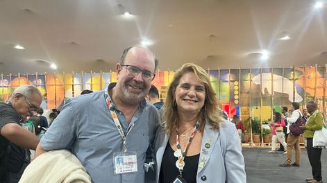 Los presidentes de INIA y de Embrapa, Miguel Sierra y Silvia Massruhá