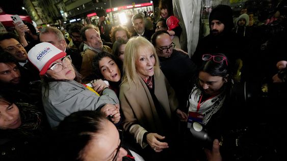 Carolina Cosse en la noche del 30 de junio Carolina Cosse en la noche del 30 de junio