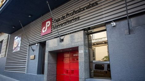 Fachada de la Caja de Profesionales Universitarios.