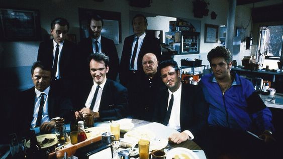 El elenco principal de Perros de la calle durante su rodaje. Foto: Miramax El elenco principal de Perros de la calle durante su rodaje. Foto: Miramax