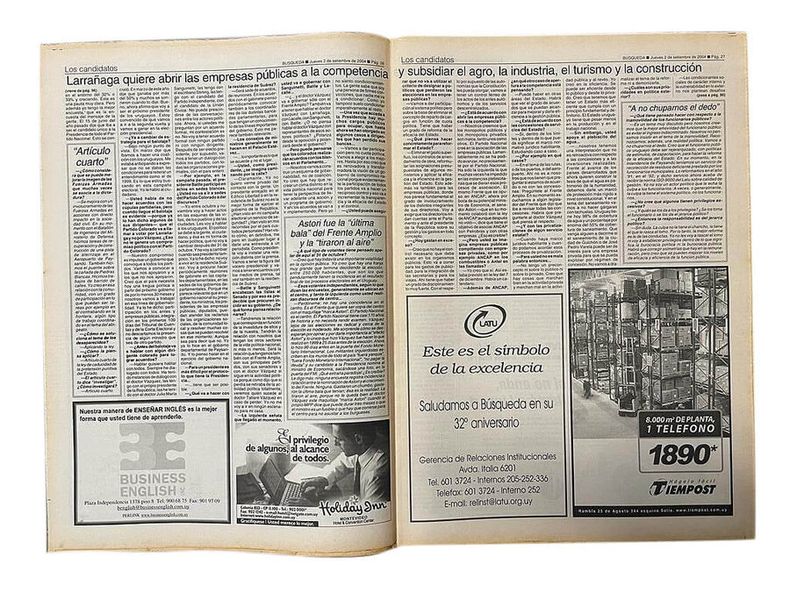 imagen de Larrañaga asegura que como presidente tendría la misma relación con Batlle y Sanguinetti que con Vázquez, mediante acuerdos puntuales