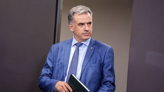 Yamandú Orsi el lunes 29, tras una conferencia de prensa en la Torre Ejecutiva. Yamandú Orsi el lunes 29, tras una conferencia de prensa en la Torre Ejecutiva.