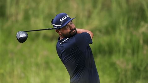 John Spaun en la última ronda del U.S. Open