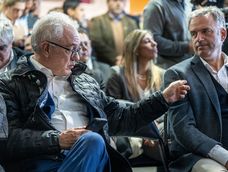 El canciller Mario Lubetkin y el presidente Yamandú Orsi. El canciller Mario Lubetkin y el presidente Yamandú Orsi.