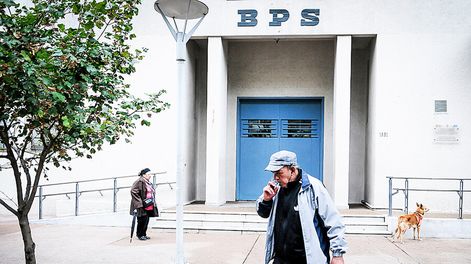 La sede central del Banco de Previsión Social. Foto: Javier Calvelo, Adhoc