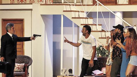 Búsqueda | Una noche en el hotel, con Pedro Alfonso e Iliana Calabró, estuvo en agosto en el Teatro Metro