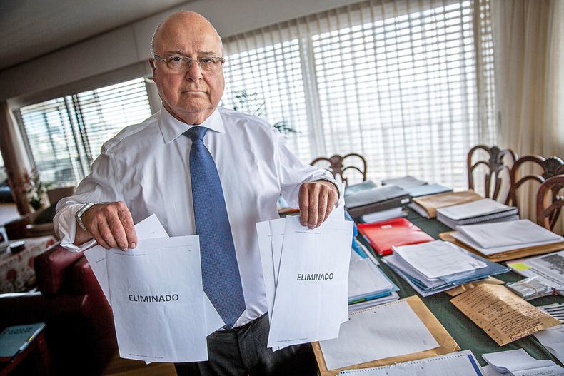 Alberto Iglesias, expresidente de Casa de Galicia, en su casa del barrio Malvín, en noviembre de 2022