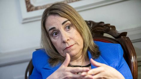 Búsqueda | Doris Morales en su despacho de la Suprema Corte de Justicia. Foto: Mauricio Zina, adhocFOTOS