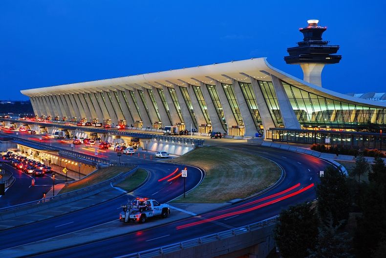 Terminal del Aeropuerto Internacional Washington Dulles, en Virginia, adonde fue trasladado Sebastián Marset tras su arresto en Bolivia.