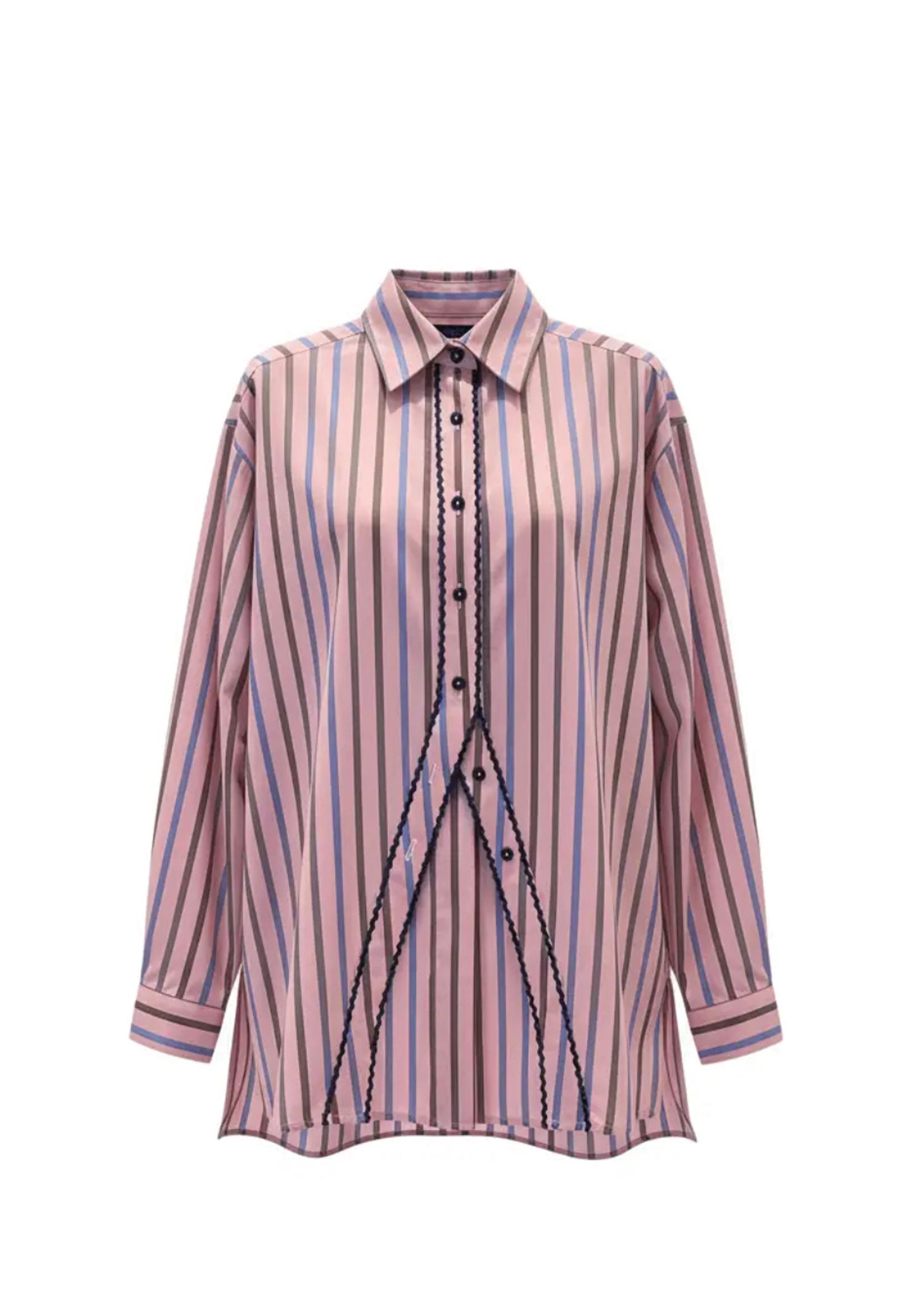 Camisa a rayas con abertura