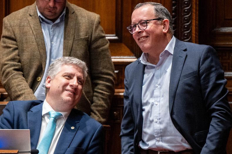 El diputado blanco Juan Martín Rodríguez y el cabildante Álvaro Perrone