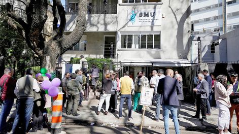 Elecciones en el SMU el 28 de setiembre de 2023. Foto: Javier Calvelo, adhocFOTOS