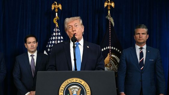 El presidente de Estados Unidos, Donald Trump, dando una conferencia de prensa sobre Venezuela. El presidente de Estados Unidos, Donald Trump, dando una conferencia de prensa sobre Venezuela.