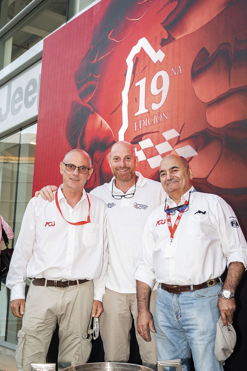 Comisarios deportivos Ruben García, Alejandro Domingo y Atilio Lorenzotti