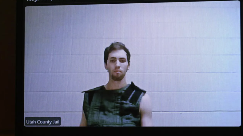 Tyler Robinson, sospechoso del tiroteo fatal de Charlie Kirk, durante una audiencia el 16 de setiembre de 2025.