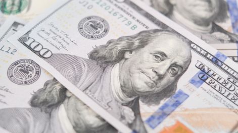 Billetes de dólares. 