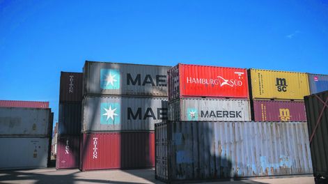 Terminal de contenedores en el Puerto de Montevideo. Foto: Javier Calvelo, adhocFOTOS