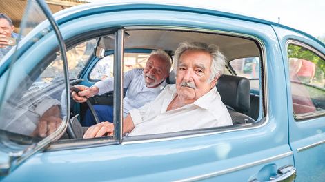 Lula y Mujica, juntos en Montevideo. Foto: AFP / Ricardo Stuckert