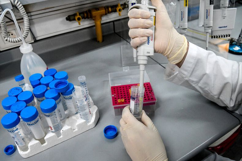 Laboratorio del Institut Pasteur. Foto: Javier Calvelo, adhocFOTOS