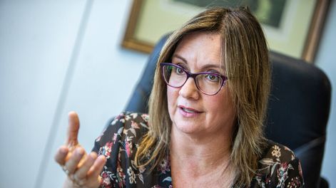 Presidenta de la Jutep, Gabriela di Longo. Foto: Mauricio Zina / adhocFOTOS