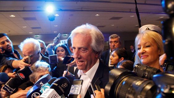 imagen de Vázquez en el Antel Arena imagen de Vázquez en el Antel Arena