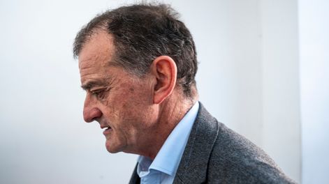 Guido Manini Ríos, líder de Cabildo Abierto, previo a la reunión de la coalición republicana el lunes 28 &nbsp;