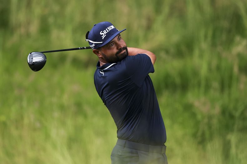 John Spaun en la última ronda del U.S. Open