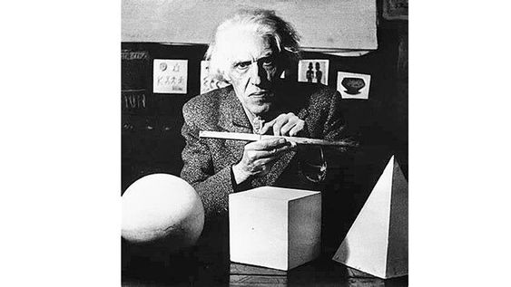 Una obra de la muestra El descubrimiento de sí mismo, dedicada a Joaquín Torres García. FOTO: macamuseo.org Una obra de la muestra El descubrimiento de sí mismo, dedicada a Joaquín Torres García. FOTO: macamuseo.org