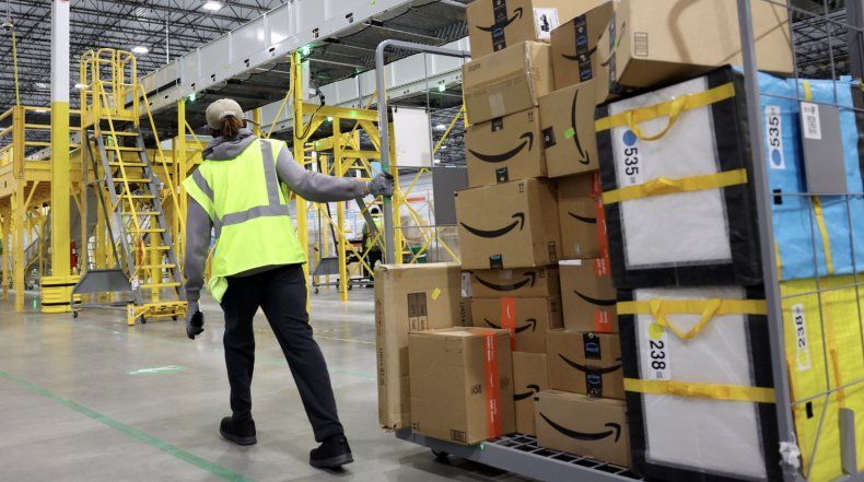 Trabajador de Amazon.