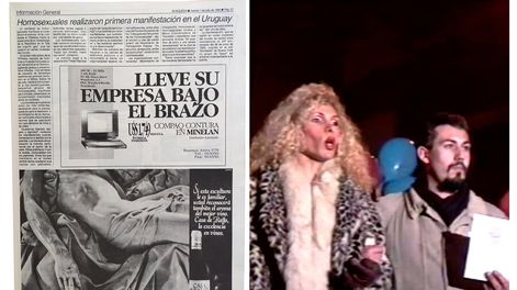 imagen de Homosexuales realizaron primera manifestación en el Uruguay