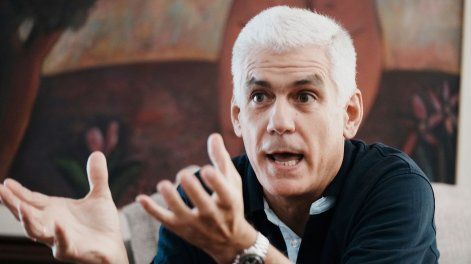 Rodrigo Goñi durante la entrevista con Búsqueda.