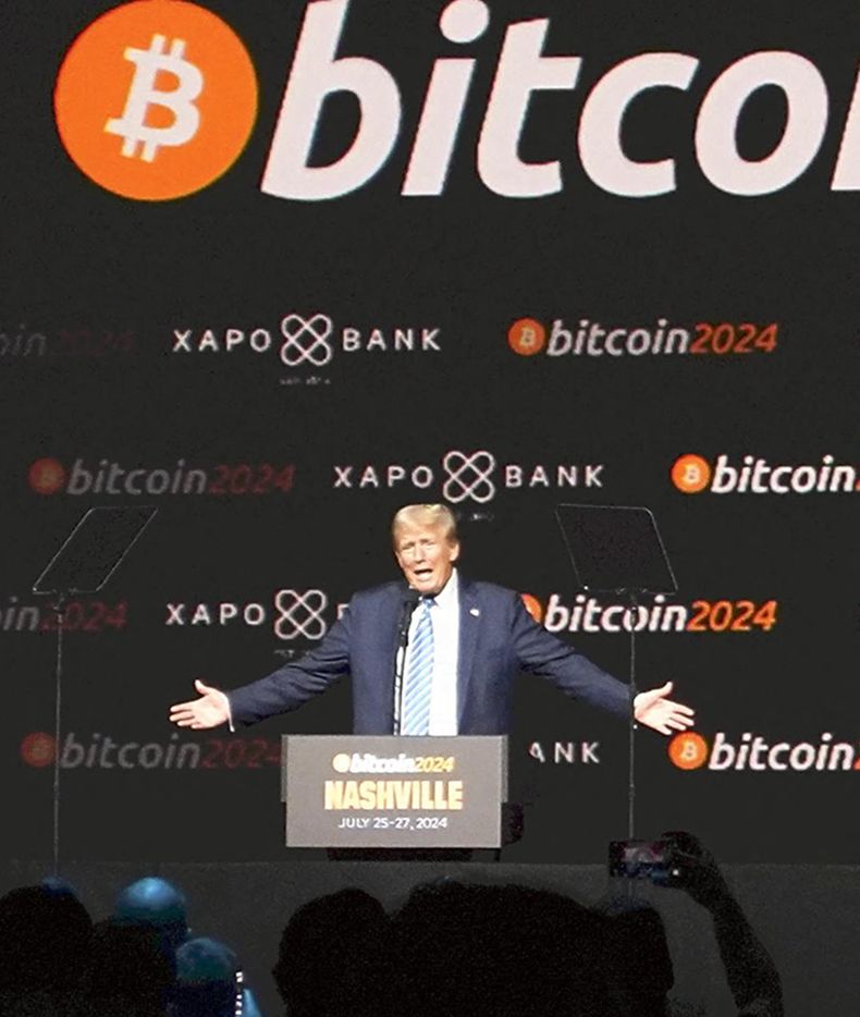 Donald Trump, en agosto, en un evento sobre criptoactivos en Nashville
