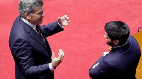 Senadores colorados Pedro Bordaberry y Andrés Ojeda.