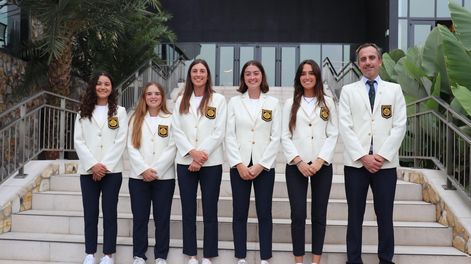 Equipo femenino de la Asociación Uruguaya de Golf en el Campeonato Sudamericano