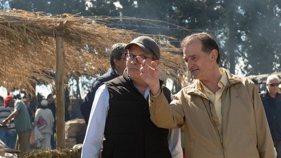 El diputado cabildante Álvaro Perrone junto al presidente de Cabildo Abierto, Guido Manini Ríos.