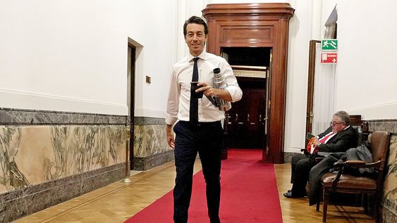 Juan Sartori en el Palacio Legislativo. Juan Sartori en el Palacio Legislativo.
